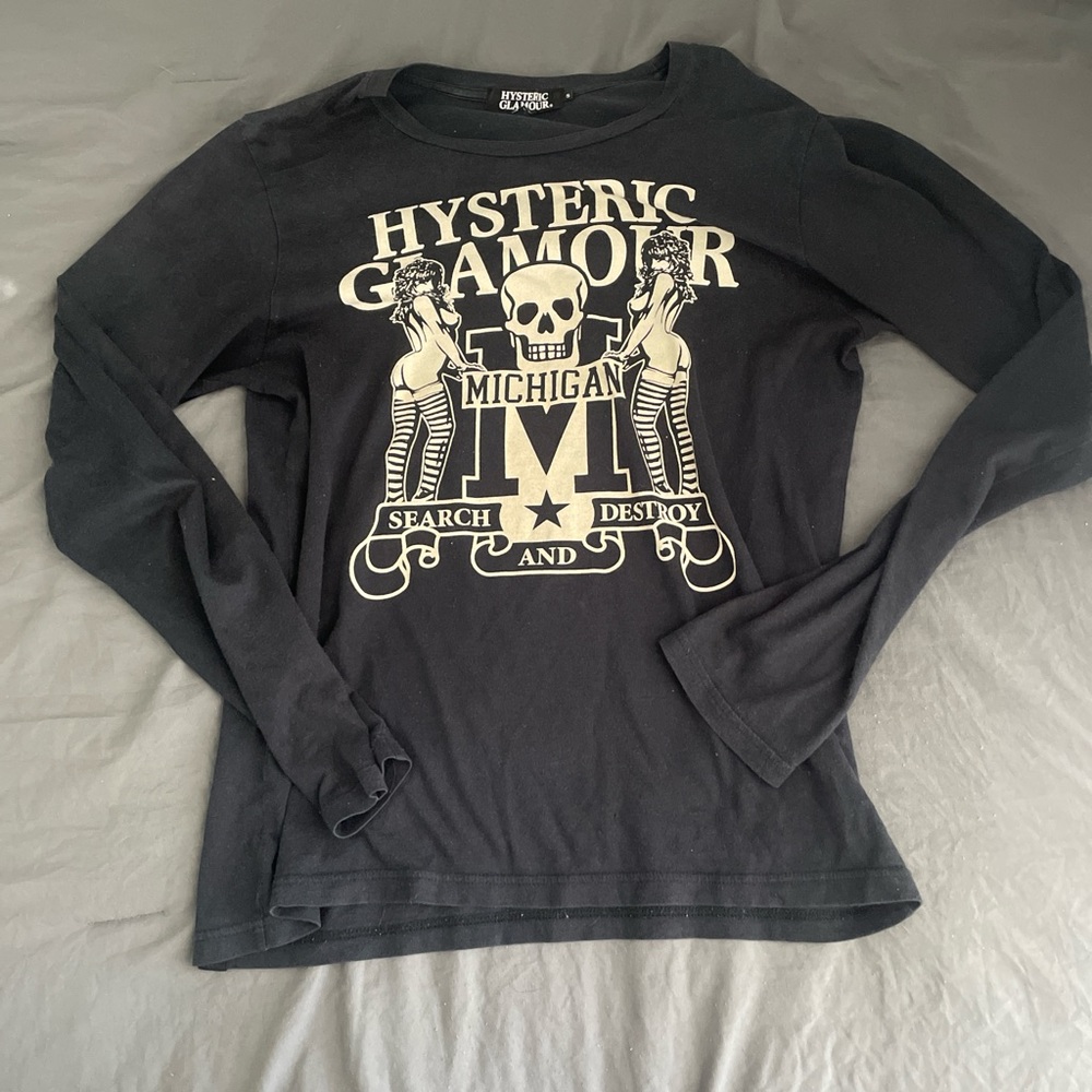 Rare Hysteric Glamour Black Long Sleeve Shirt